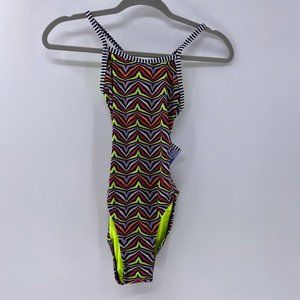 DOLFIN Uglies String Back Swimsuit zulu print sz 26 XXS NWT